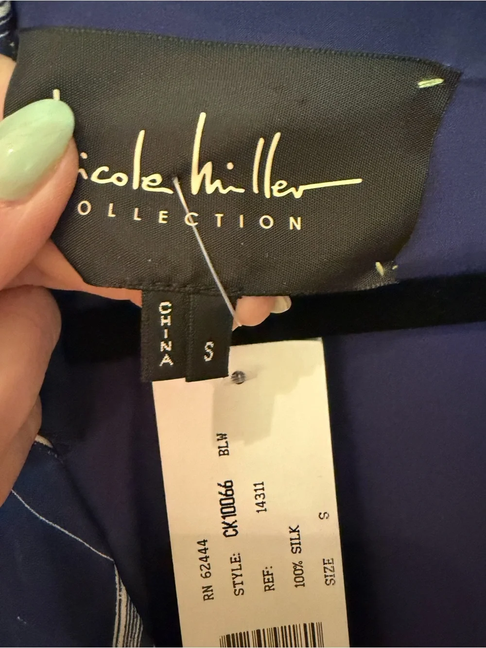 Nicole Miller Blueprint Wrap Dress NWT - Picture 4 of 7
